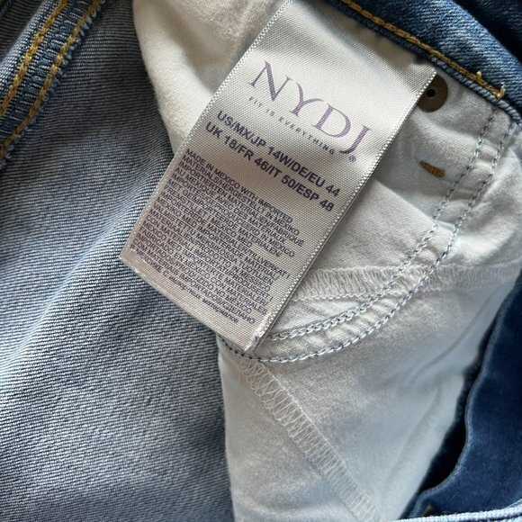 NYDJ Barbara Bootcut Jeans Wdnmbb2339 Blue Womens Plus Size 14W Denim Pa… - Picture 10 of 11